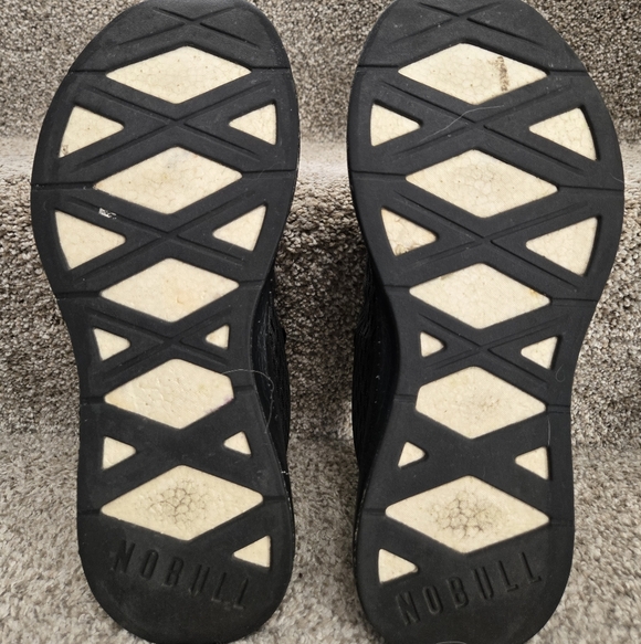 NoBull Runners Black Iridescent Knit Sneakers Mens Size 11 - Picture 9 of 10